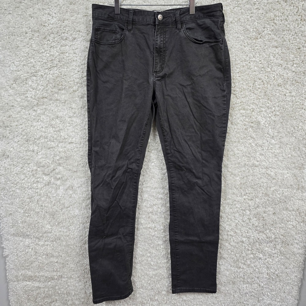 Flint and Tinder Athletic Tapered Fit Jeans Mens 33x32 Grey Stretch Denim Rugged